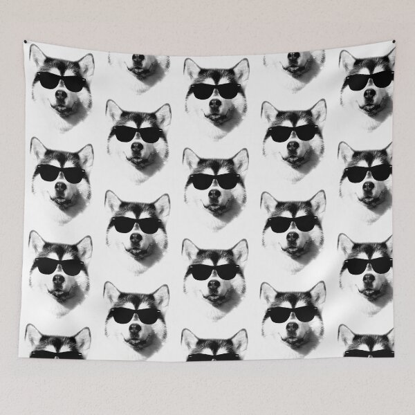 Item preview, Cool Siberian Husky With Sunglasses Essential T-Shirt designed and sold by uza-nHornber.