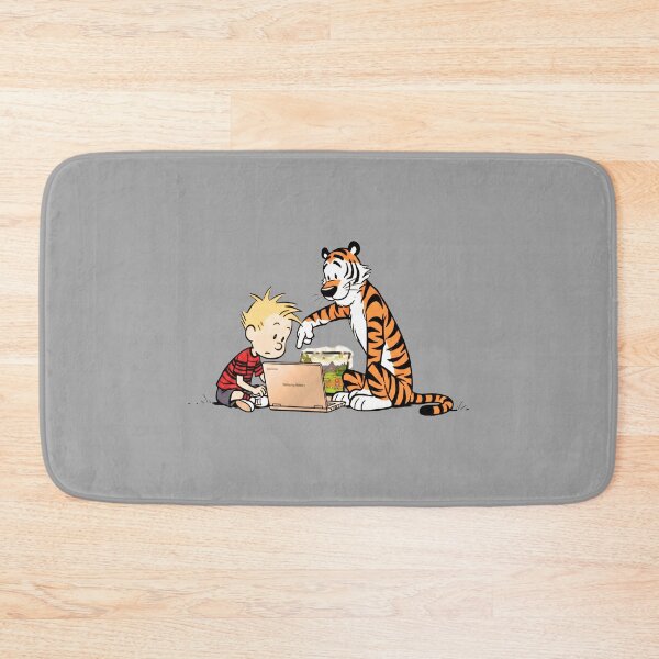Item preview, Calvin and Hobbes Enjoying Technology designed and sold by shaohadran.