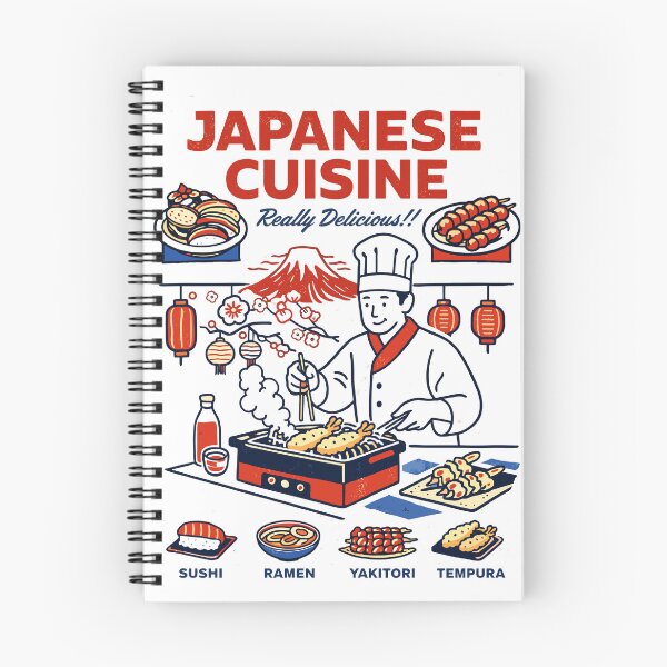 Aperçu de l'œuvre Affiche de cuisine japonaise vraiment délicieuse créée et vendue par Matinez Pink.
