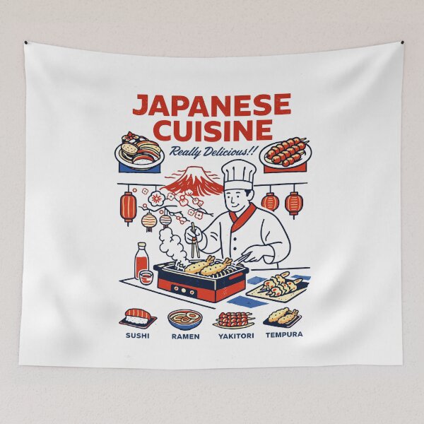 Item preview, Japanese Cuisine Really Delicious Poster designed and sold by Matinez Pink.