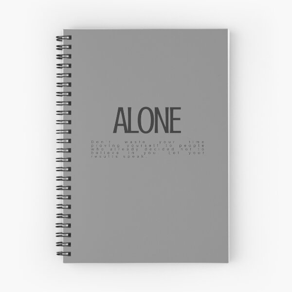Item preview, Alone Minimalist Aesthetic Black Design designed and sold by Mr besho.