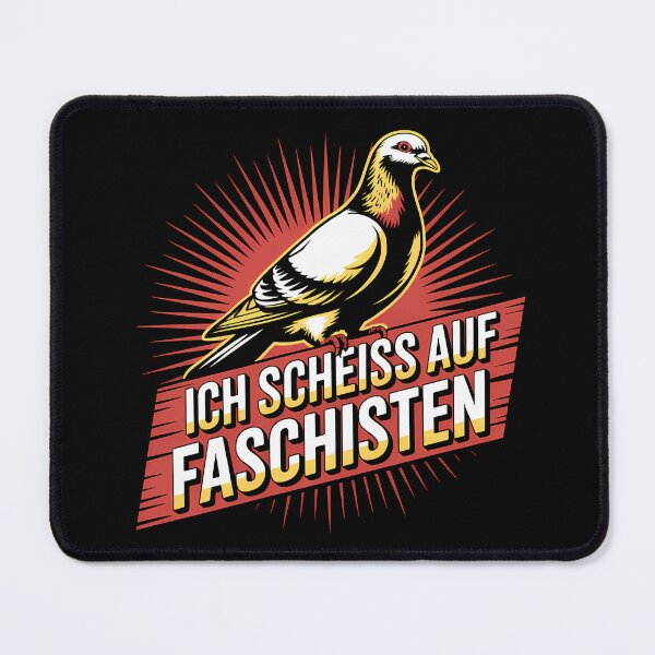 Item preview, Ich scheiss auf Faschisten - Linke Antifa Taube Sticker designed and sold by LoFizzy.