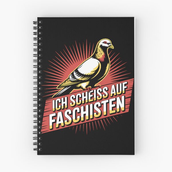 Artikelvorschau, Ich scheiss auf Faschisten - Linke Antifa Taube Sticker entworfen und verkauft von LoFizzy.