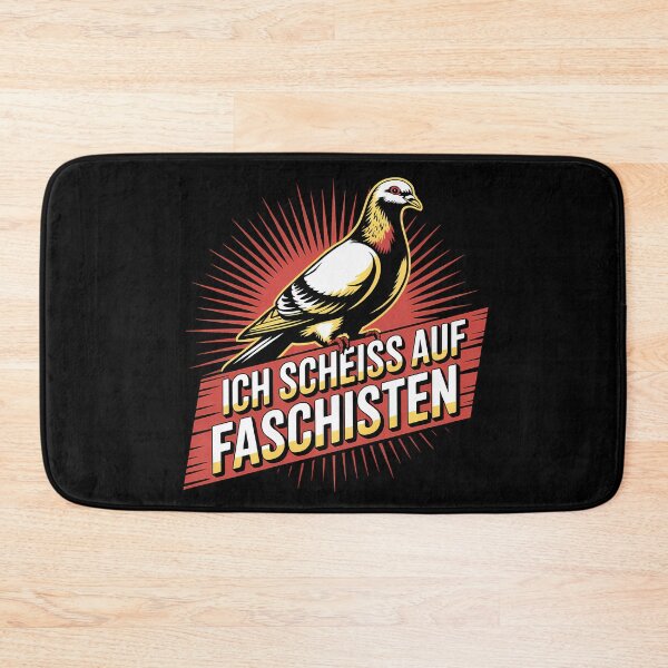 Item preview, Ich scheiss auf Faschisten - Linke Antifa Taube Sticker designed and sold by LoFizzy.