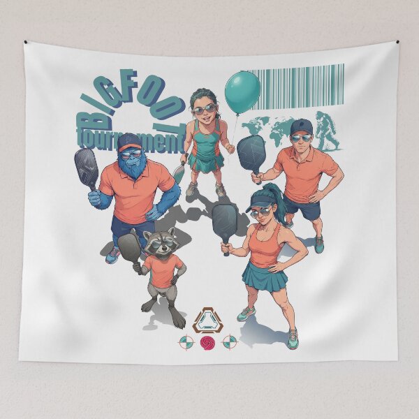 Item preview, Bigfoot Tournament Pickleball Sports Funny Design designed and sold by Whimsy Trail Co.