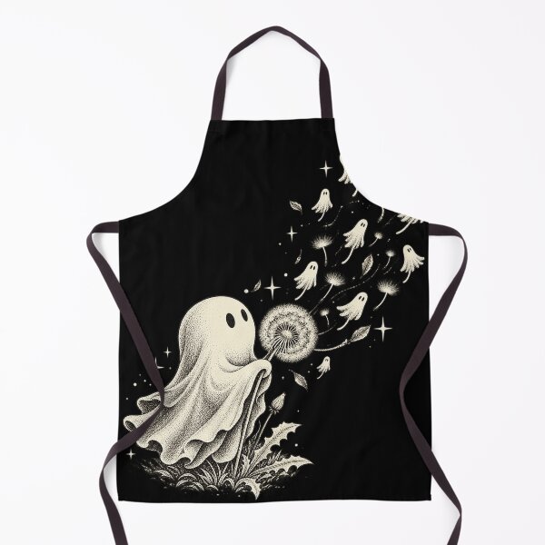Item preview, Cute Ghost Blowing Dandelion Seeds Spooky Magic Design designed and sold by SEINENGAPPI23.
