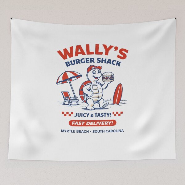 Item preview, Wally's Burger Shack Poster designed and sold by Matinez Pink.