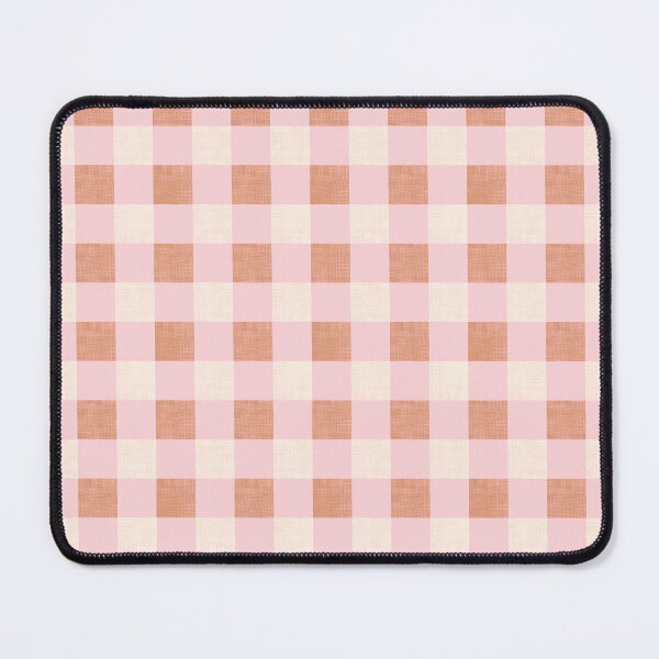 Aperçu de l'œuvre Motifs à carreaux en lin rose poudré et féminin créée et vendue par KaroLeenaDesign.