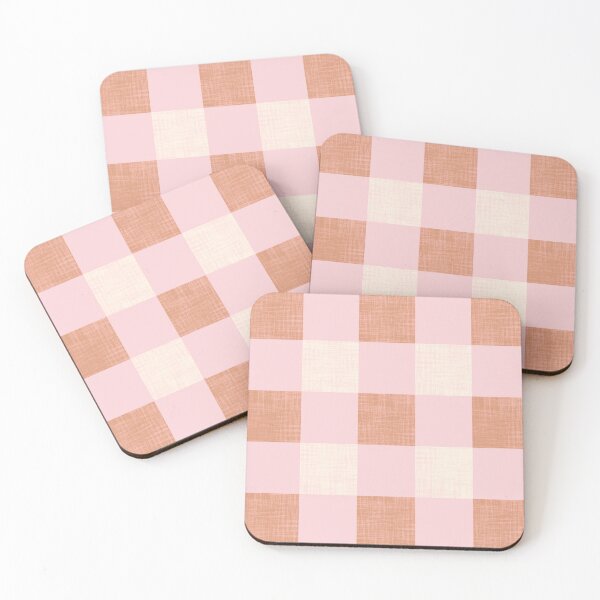 Item preview, Blush Girly Linen Checks designed and sold by KaroLeenaDesign.