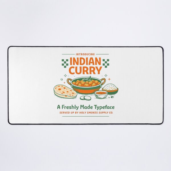 Item preview, Indian Curry Typeface Poster designed and sold by Matinez Pink.