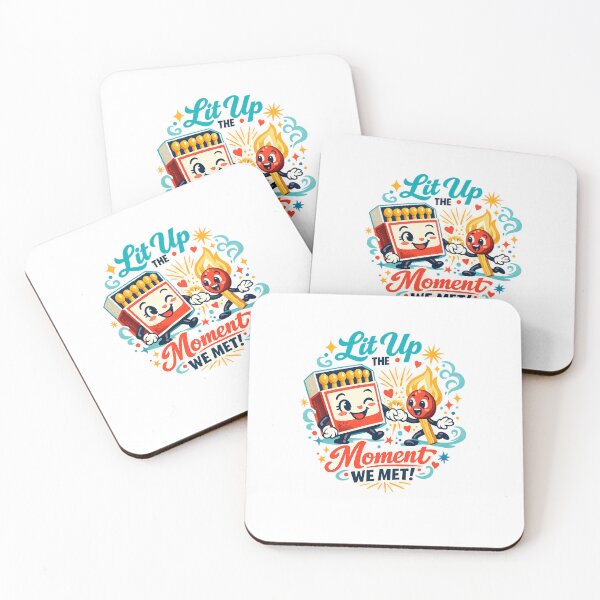Item preview, Lit Up the Moment We Met Cute Matchbox Love Kawaii Valentine Art Design designed and sold by inkoutninja.