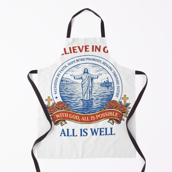 Item preview, Believe In God All Is Well Poster designed and sold by Matinez Pink.