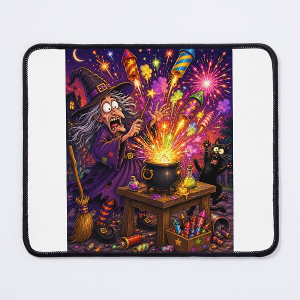 Item preview, Chaotic Witch Magic Potion Fireworks Disaster designed and sold by ComedyInkFactor.