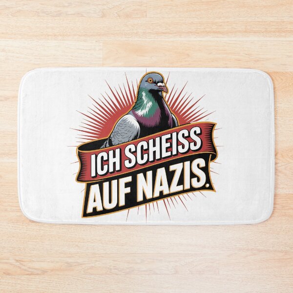 Artikelvorschau, Ich scheiss auf Nazis - Linke Antifa Taube Sticker entworfen und verkauft von LoFizzy.