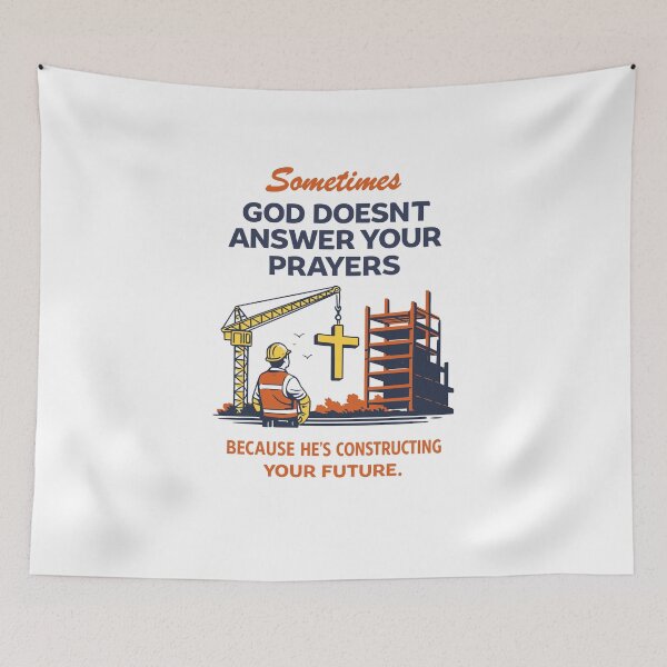 Item preview, God Is Constructing Your Future Poster designed and sold by Matinez Pink.
