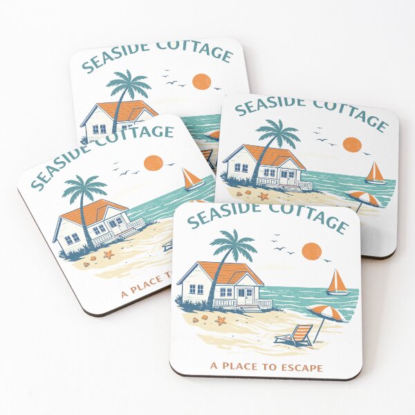 Item preview, Seaside Cottage Escape Poster designed and sold by Matinez Pink.