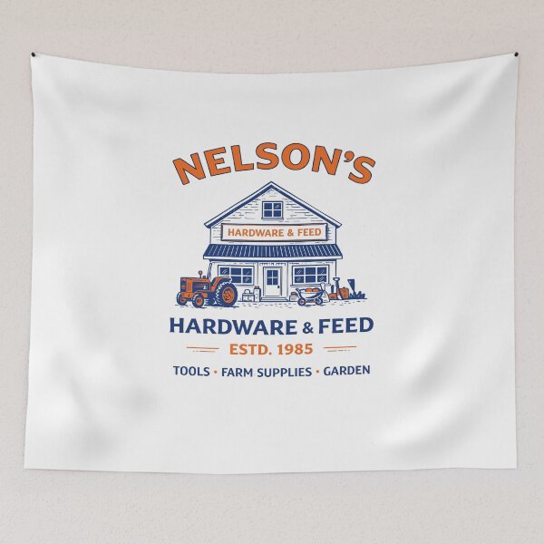 Item preview, Nelson's Hardware & Feed Poster designed and sold by Matinez Pink.