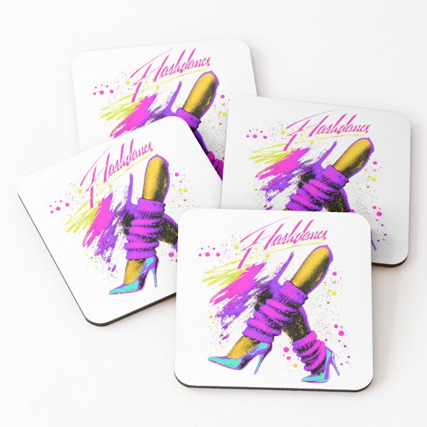 Item preview, Flashdance Neon Dancing Shoes Title Logo 80S Alex Owens designed and sold by mittellerm-an.