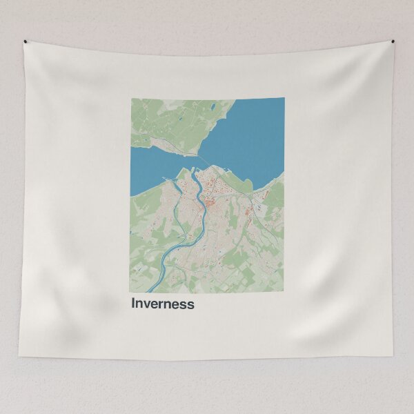 Item preview, Inverness Minimalistic Map Art designed and sold by MapsNerd.