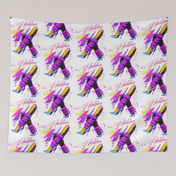 Item preview, Flashdance Neon Dancing Shoes Title Logo 80S Alex Owens designed and sold by mittellerm-an.