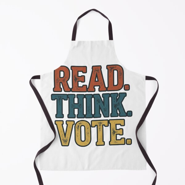 Item preview, Read Think Vote Retro Collegiate Typography Pro Democracy Voting Activist Slogan designed and sold by raedattia.