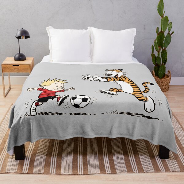 Item preview, Calvin and Hobbes Playing Soccer designed and sold by shaohadran.