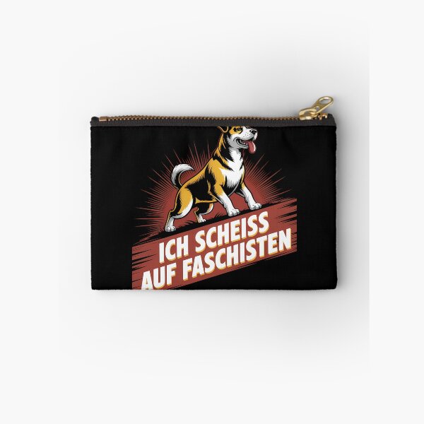 Artikelvorschau, Ich scheiss auf Nazis - Linke Antifa Hunde Sticker entworfen und verkauft von LoFizzy.