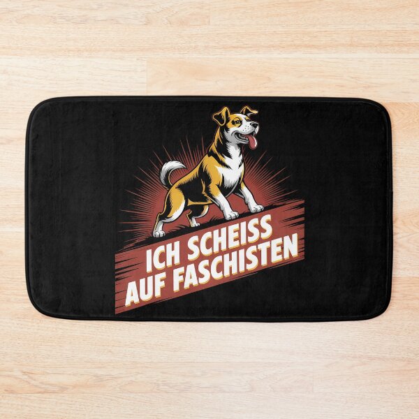Artikelvorschau, Ich scheiss auf Nazis - Linke Antifa Hunde Sticker entworfen und verkauft von LoFizzy.