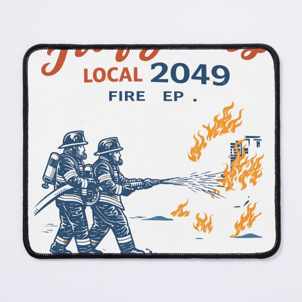 Item preview, Firefighters Local 2049 Poster designed and sold by Matinez Pink.