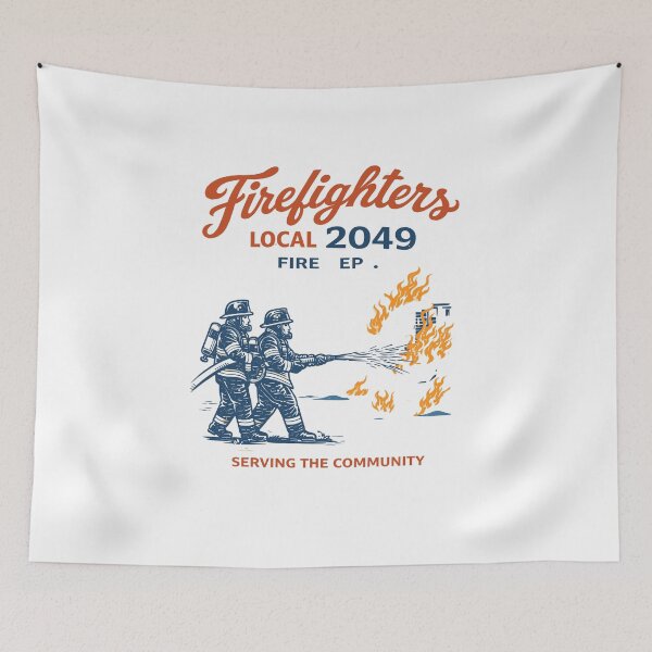 Item preview, Firefighters Local 2049 Poster designed and sold by Matinez Pink.