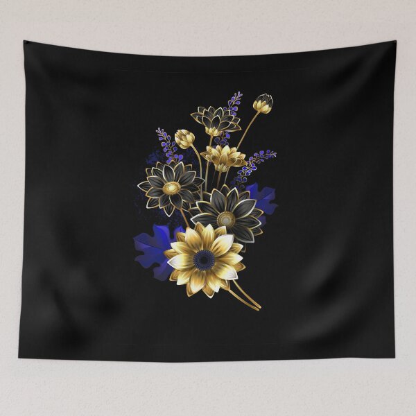 Item preview, Symmetrical composition of golden chrysanthemums designed and sold by Blackmoon9.