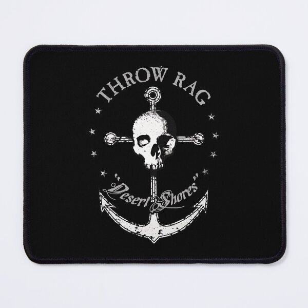 Item preview, Distressed Anchor Skull Throws Rag Deserts Shores designed and sold by BlueSarcasm.