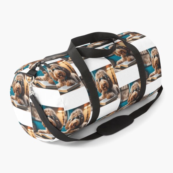 Item preview, Dog Reading A Book Wearing Glasses - Goldendoodle designed and sold by uza-nHornber.