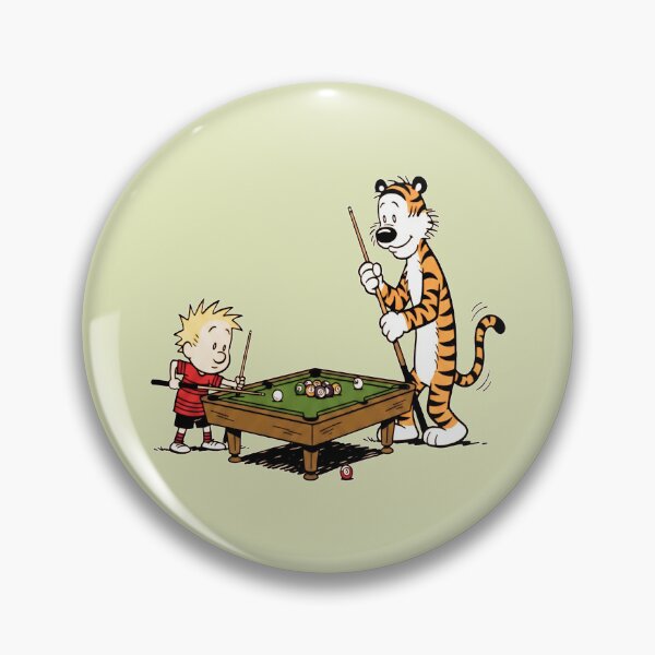 Item preview, Calvin and Hobbes Playing Pool designed and sold by shaohadran.