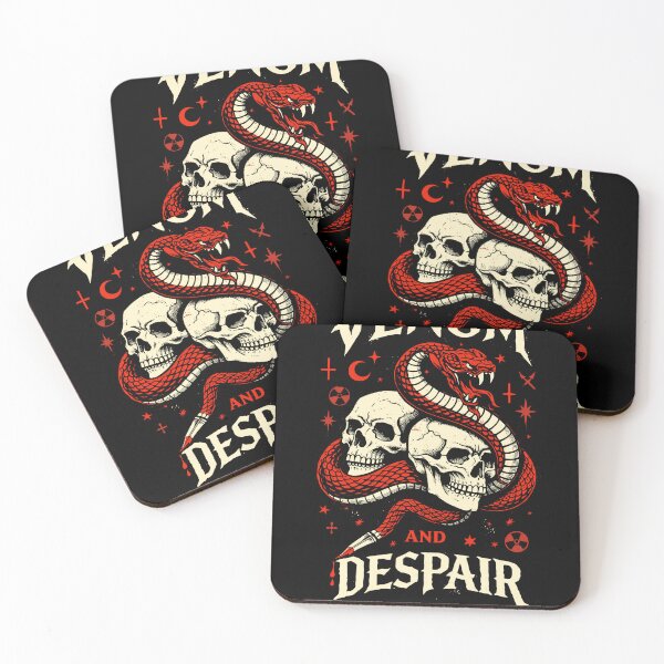 Item preview, Venom and Despair Snake Skull Poster designed and sold by Matinez Pink.