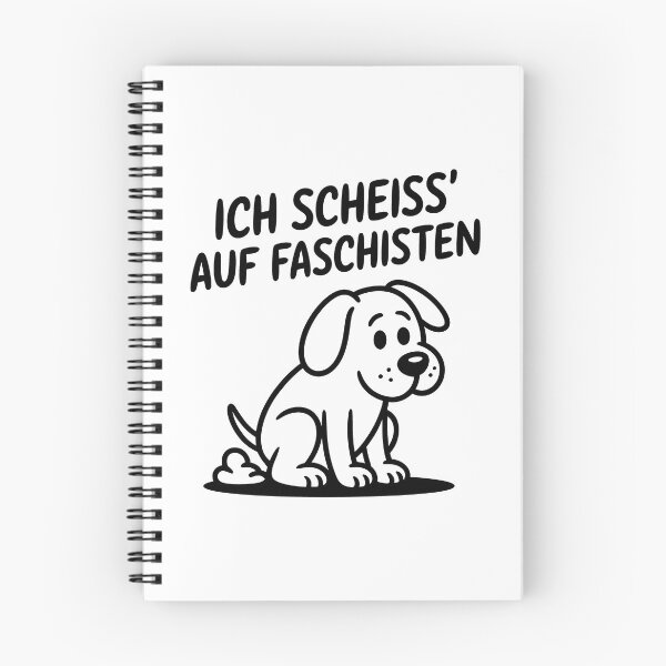 Artikelvorschau, Ich scheiss auf Faschisten - Linke Antifa Hunde Sticker entworfen und verkauft von LoFizzy.