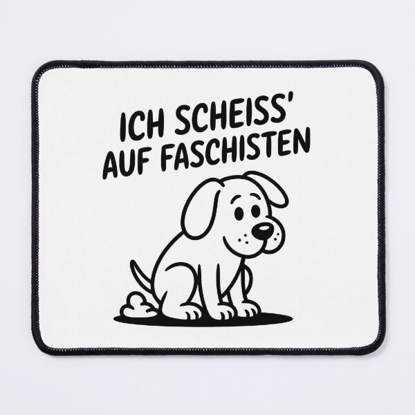 Item preview, Ich scheiss auf Faschisten - Linke Antifa Hunde Sticker designed and sold by LoFizzy.