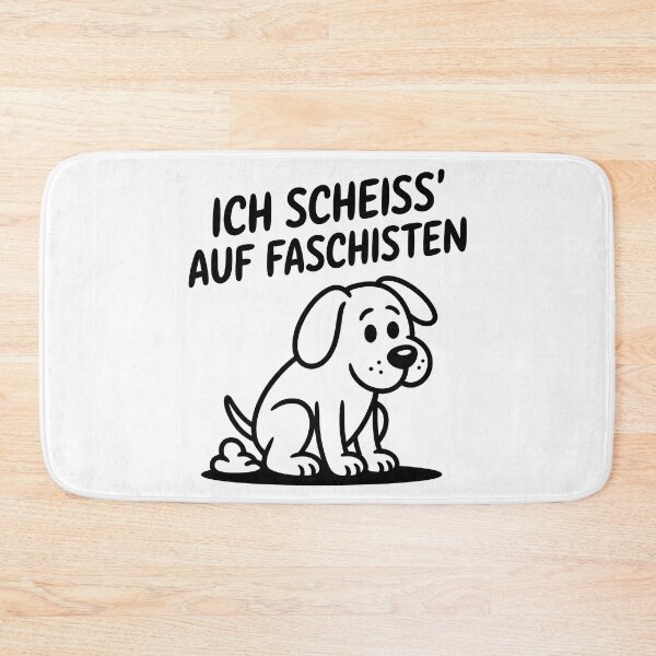 Item preview, Ich scheiss auf Faschisten - Linke Antifa Hunde Sticker designed and sold by LoFizzy.