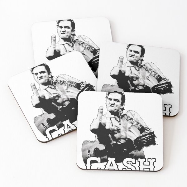 Item preview, Johnny Cash Middle Finger Guitarist Music Icon designed and sold by Annabelummings.