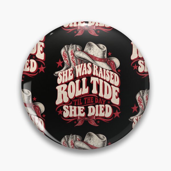 Item preview, She Was Raised Roll Tide Vintage Western Cowboy Boots Design designed and sold by SEINENGAPPI23.