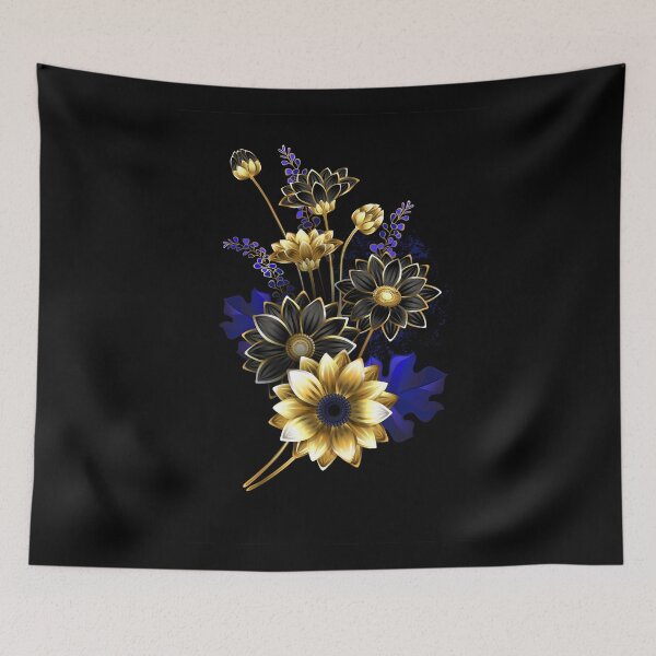 Item preview, Symmetrical composition of golden chrysanthemums designed and sold by Blackmoon9.