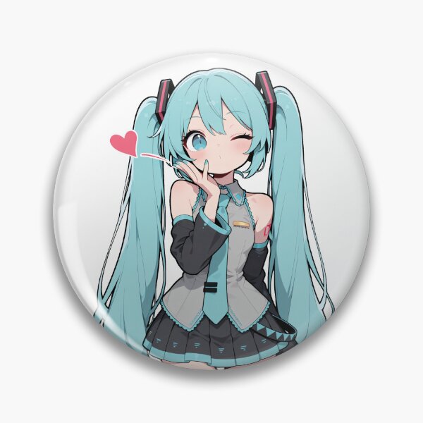 Item preview, Hatsune Miku Sticker | Blowing Kiss Wink Anime Vocaloid Decal designed and sold by RGB-crayon.