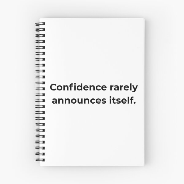 Item preview, Confidence rarely announces itself. designed and sold by MPSTUDIOPL.