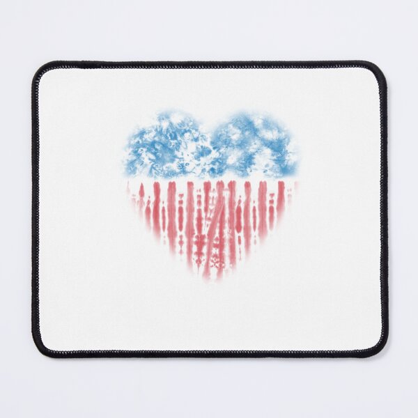 Item preview, American Flag Heart Patriotic Watercolor Graphic Art designed and sold by The secret storage room.