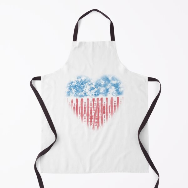 Item preview, American Flag Heart Patriotic Watercolor Graphic Art designed and sold by The secret storage room.