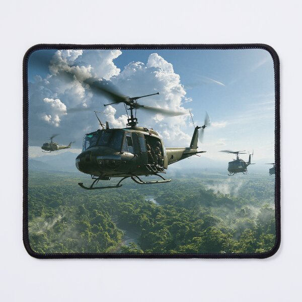 Item preview, Hueys Through The Jungle Valley designed and sold by Skyframe Aviation.