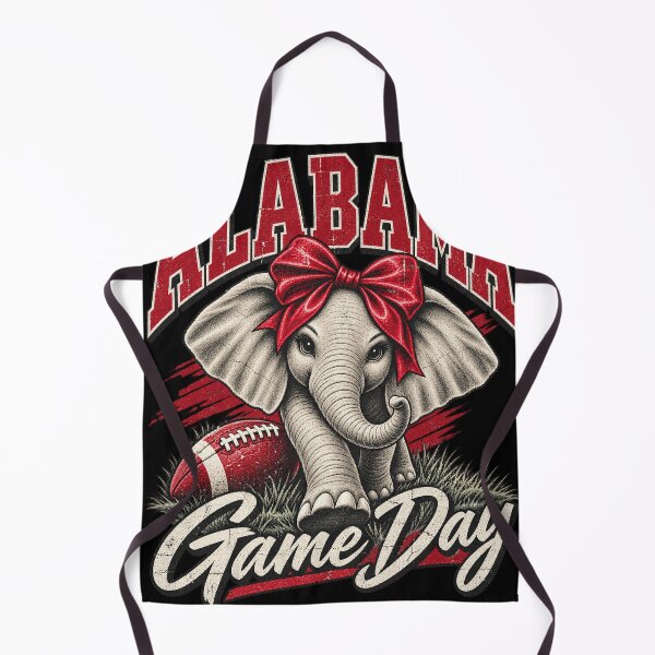 Item preview, Cute Elephant Game Day Football Red Bow Alabama Sports Design designed and sold by SEINENGAPPI23.