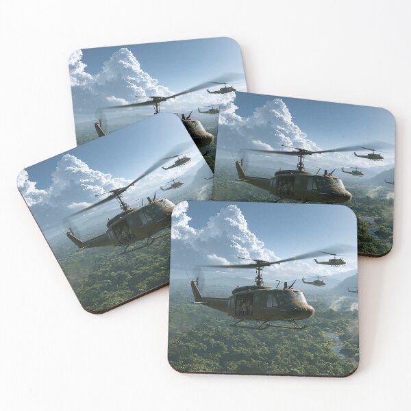 Item preview, Hueys Over The Green Inferno designed and sold by Skyframe Aviation.