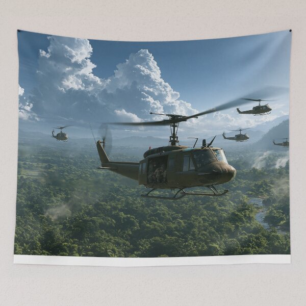 Item preview, Hueys Over The Green Inferno designed and sold by Skyframe Aviation.