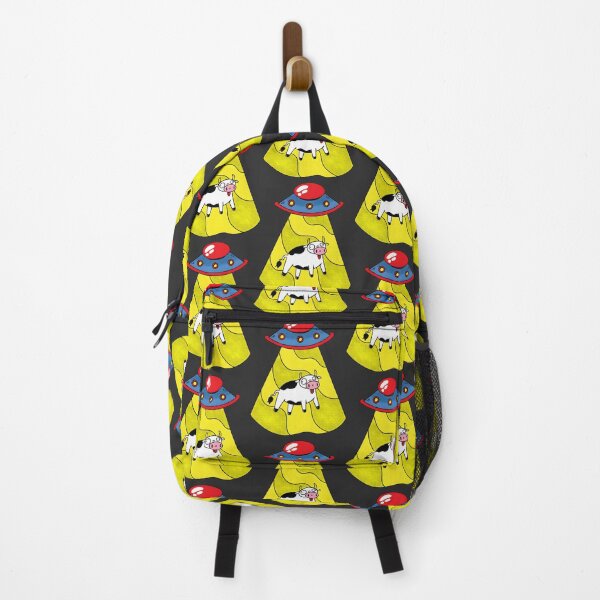 Item preview, UFO Abduction Cow Illustration Funny Alien Space Design designed and sold by Yamato Crow.